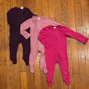 kate quinn Kids One Piece Footies - Purple and Pink bundle